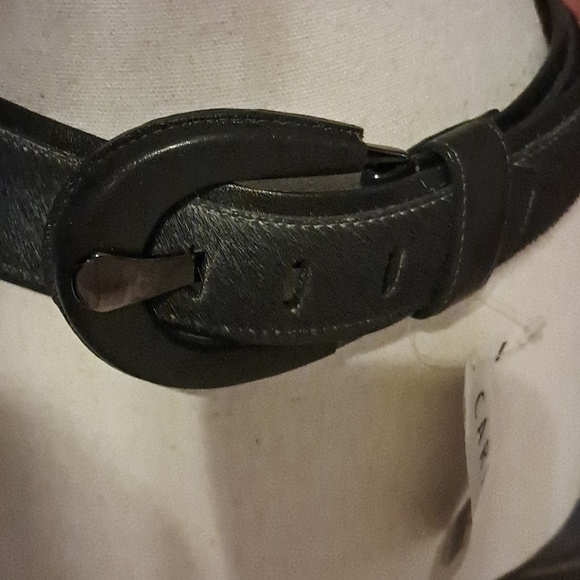 Women CARLISLE Black Genuine Leather Belt Size XL main image 8